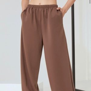 Shein Solid Elastic Waist Pants